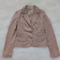 バーバリーブルーレーベル　テーラードジャケット　ノバチェック　金ボタン　38