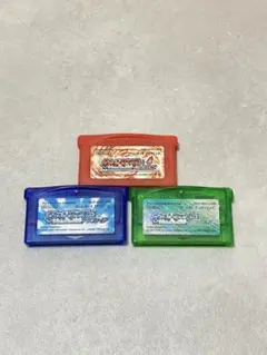 【動作確認済】ポケモンGBA3本セット エメラルド/サファイア/ファイアーレッド