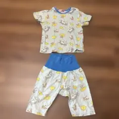 トムとジェリー　ベビーパジャマ　 半袖Tシャツ　腹巻きパンツ　90