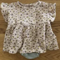 【earth music＆ecology Red Label】花柄カバーオール