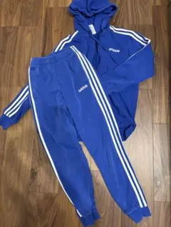 adidas ジャージ上下セット Mサイズ 青