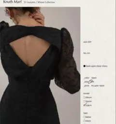 Knuth Marf back open sheer dress Sサイズ 2026年最新】knuth marf back open sheer dressの人気アイテム - メルカリ