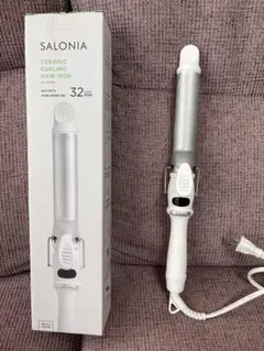 SALONIA セラミック カールヘアアイロン 32mm ホワイト