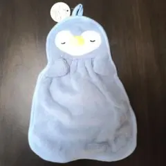 ペンギン ループ付タオル ブルー