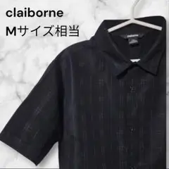 claiborne ブラック 半袖シャツ Mサイズ相当