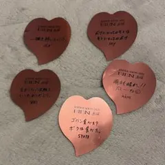 JO1 EIEN 永縁 落下物 ハートメッセージ 5枚セット