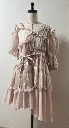 【rurumu:】未着用ワンピース rurumu:（ルルムウ）の「rurumu:/ルルムウ/broken flower Jacquard