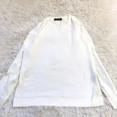 ナノユニバース　ロンT　アイボリー　大きいサイズL ロングTシャツ　カットソー