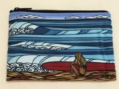 ヘザーブラウン、イラストポーチ