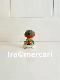 ウラベニイグチ　キノコ　フェーブ　フェーヴ　フランス製　ミニチュア　陶器