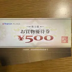 ヤマダHD株主優待券9000円分