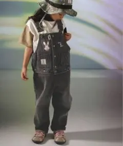 dod BREEZE オーバーオール　ギガデニムツナヴェス 90〜100cm