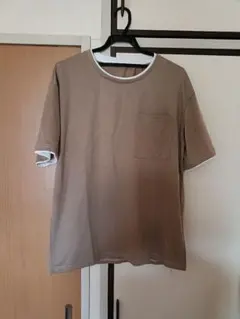 新品未使用品　シーイン　メンズブラウン 重ね着風TシャツS