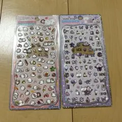 【正規品】ジュエルプチドロップ　プチドロップシール　シマエナガ　ぶどう　2枚