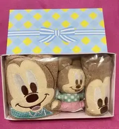 新品 ミッキー ギフトセット スタイ タオル ガラガラ 第一生命
