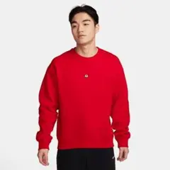 【新品・完売品】 ナイキSB フリース スケートボード クルー 赤　Mサイズのサムネイル
