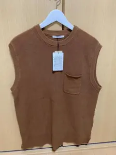 vital ブラウン ベスト サイズ48(L) メンズ　未使用　新品　タグ付き