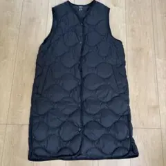ユニクロ　UNIQLO ウルトラライトダウン　ロングベスト Mサイズ　黒