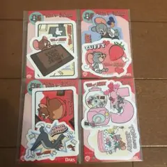 「新品未使用」トムとジェリー オリジナルステッカー全4種 セブン