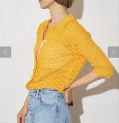 極美品✨ 25AW Whim Gazette ゲミニー ポロニットプルオーバーのサムネイル