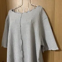 メロー使いシワカットソー　グレー　cletteのサムネイル