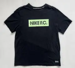 NIKEFC ナイキFC Tシャツ ボックスロゴ ミントグリーン 黒 L