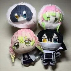新品★鬼滅の刃【伊黒小芭内＆甘露寺蜜璃】ともぬい★ぬいぐるみ★2点セット 鬼滅の刃 甘露寺蜜璃＆伊黒小芭内 BIGぬいぐるみ - メルカリ