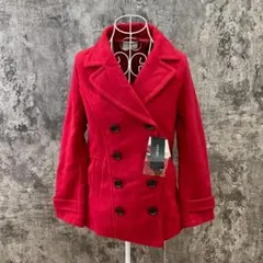 新品☆INGNI☆イング☆ピーコート☆ダブル☆レッド☆着回し抜群☆防寒(M)