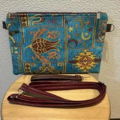 刺繍　2wayバッグ　ショルダーバッグ
