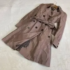 【モルガン】トレンチコート　morgan　茶　38　ライナー　ビジネス　美品