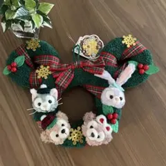 クリスマスリース ダッフィー＆フレンズ ミッキー型 新品未使用タグ付き