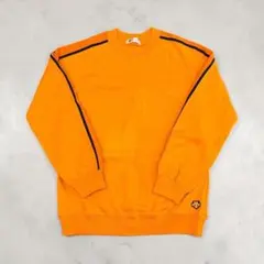 デサント　DESCENTE　スウェット　トレーナー　サイドライン　オレンジ　Mのサムネイル