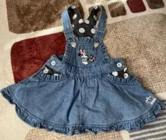 【90cm】BABYDOLL ミニーマウス ジャンバースカート