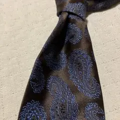 HUGO BOSS ペイズリー柄 ネクタイ ブラウン＆ブルー