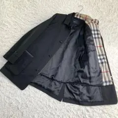 17016✨バーバリーロンドン ライナー付き メガチェック コート ブラック M