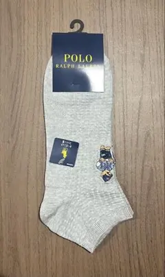 POLO RALPH LAUREN ポロベア刺繍ソックス グレー