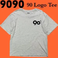 9090 ナインティナインティ 90Logo Tee 刺繍ロゴ tシャツ L