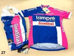 375【新品】SANTINI　LAMPRE ハーフジャージ＆ハーフパンツ　Lのサムネイル