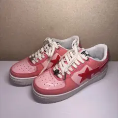A BATHING APE BAPE STA ピンク エナメル スニーカー - メルカリ
