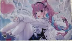 開封済み・未使用〉 ブシロード ラバーマット ホロライブ 湊あくあ
