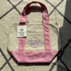 新品未使用TRADER JOE'S パステル ピンク　トートバッグ