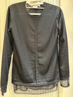 COMME des GARCONS 長袖カットソー チュールレイヤード S