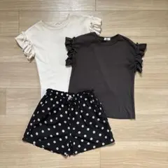 ペアマノン Tシャツ ショートパンツ　キュロット 女の子 140 150