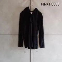 PINK HOUSE ピンクハウス フリル装飾 パーカー 日本製 X3848