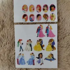 ディズニープリンセス ぷっくりキラキラシールセット