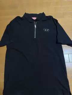 DIESEL ブラックポロシャツ T-VOR-00 XS