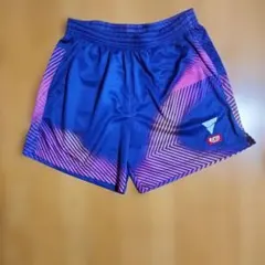 美品、VICTAS 卓球用ショーツ M ネイビー/ピンク
