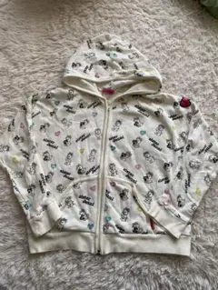 sister jenni 130cm フード付き　パーカー ホワイト