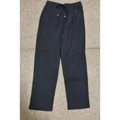 レディース テーパード パンツ ブラック オフィスカジュアル ゆったり 薄手