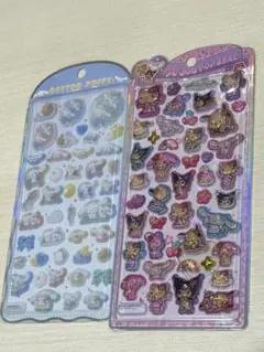 げ*き様 ぷっくりシール（日焼けキティーとシナモンロール）